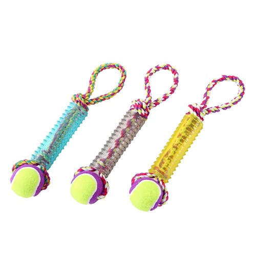 SPARKLE RUBBER TUGGER TOY