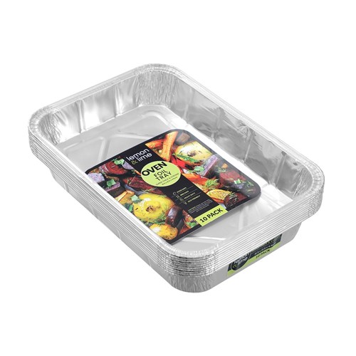 FOIL TRAY 10PK 31.5X21.5X4.5CM