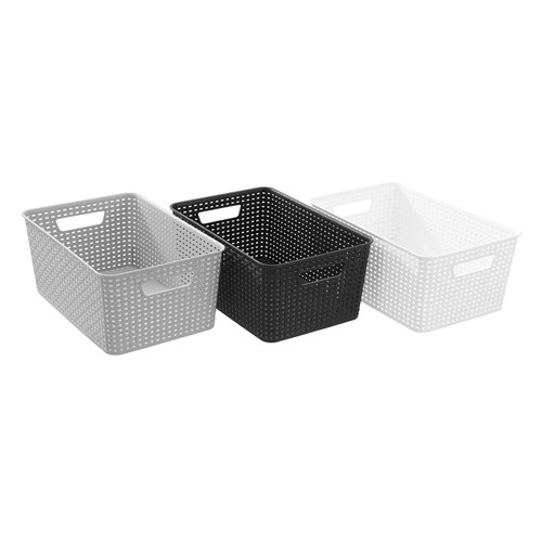 WOVEN STORAGE BASKET 14L