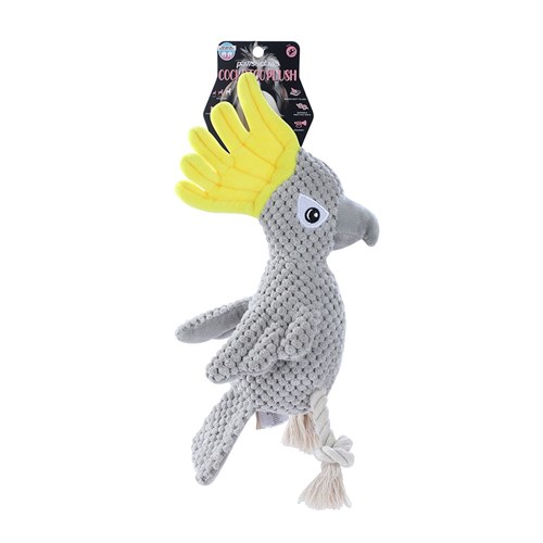 COCKATOO PLUSH TOY GREY