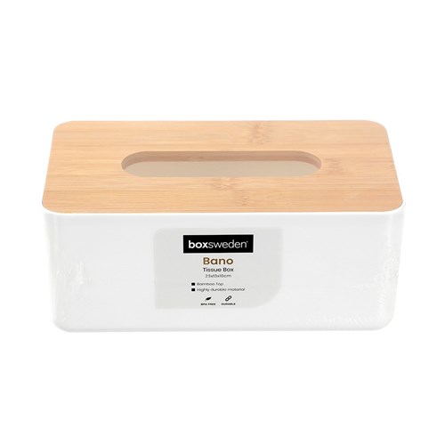 BANO TISSUE BOX BAMBOO TOP