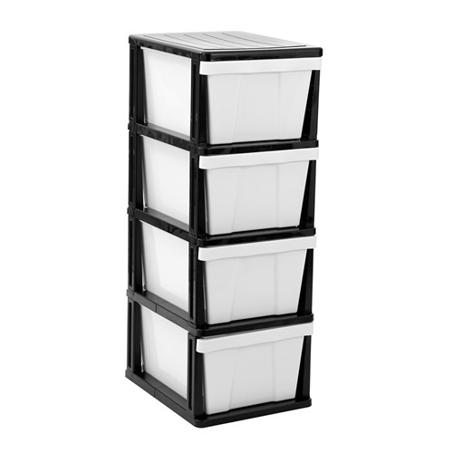 MEGA 4 DRAWER PLASTIC CABINET