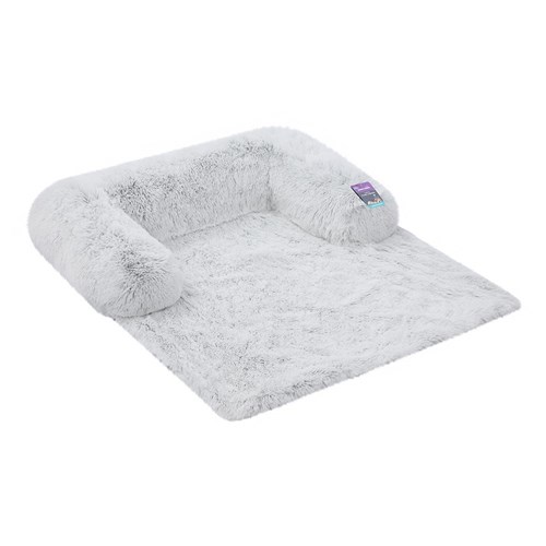 CALMING PLUSH LOUNGER SILVER