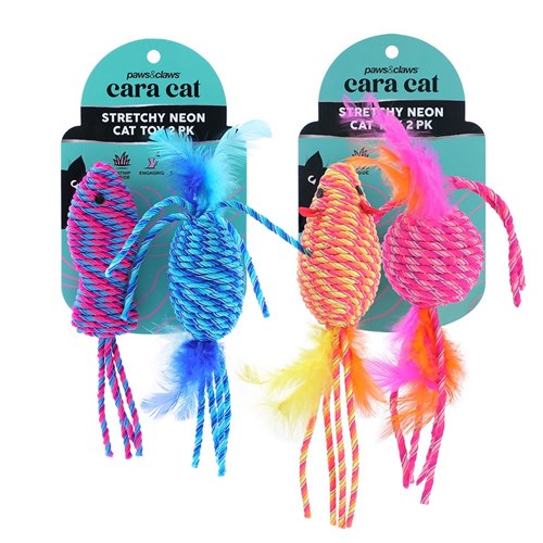 CARA CAT STRETCHY NEON 2PK