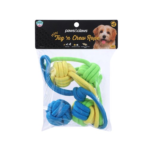 MINI TUG N' CHEW ROPE 4PK