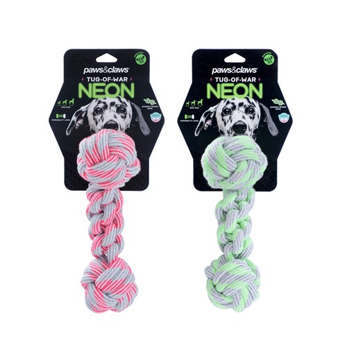 NEON TUG-OF-WAR DUMBELL TUGGER