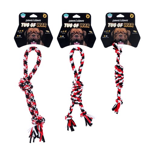 TUG-OF-WAR ROPE TOY 3 ASSTD