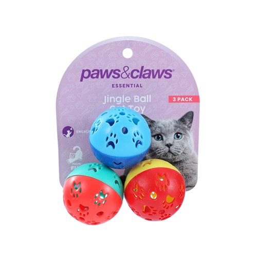 BELL BALL CAT TOY 3PK