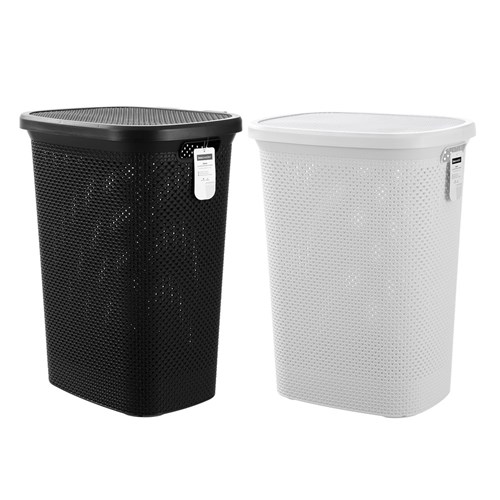 AERO LAUNDRY HAMPER LIDDED 62L