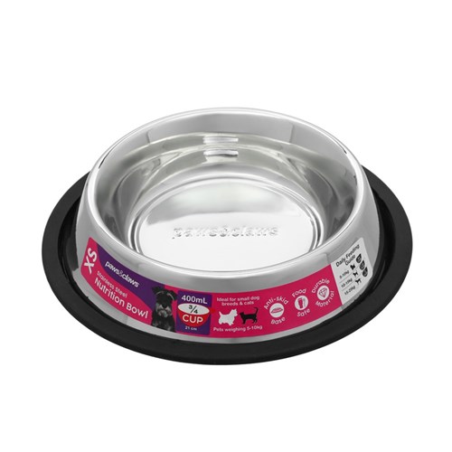 STAINLESS STEEL PET BOWL BLACK