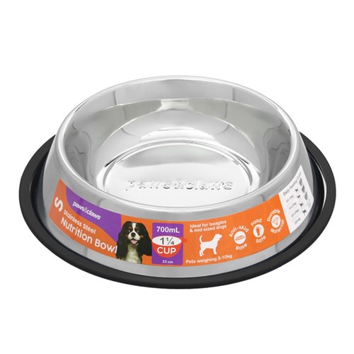 STAINLESS STEEL PET BOWL BLACK