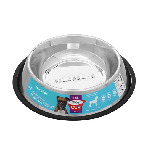 STAINLESS STEEL PET BOWL BLACK