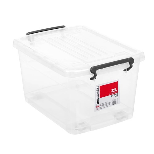 TRANSPARENT STORAGE BOX  32L