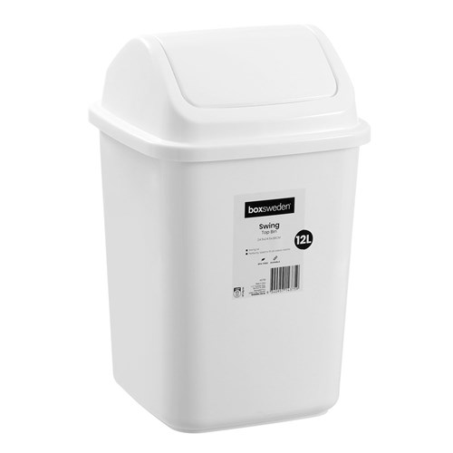 SWING TOP BIN 12L