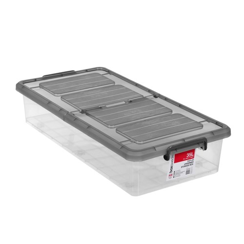 STORAGE BOX FLIP LID 35L