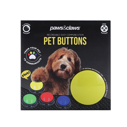 PET TALKING BUTTONS 4PK