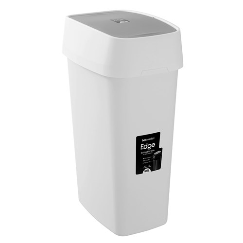 EDGE BIN SLIM 50L WHT