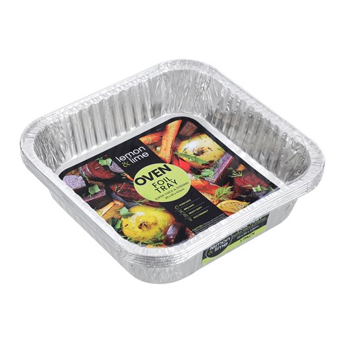 FOIL TRAY SQUARE 5PK