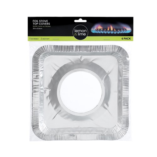 FOIL STOVE TOP COVERS 6PK