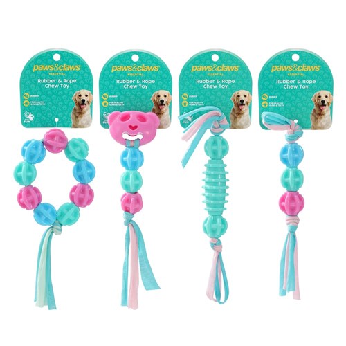 PUPPY TPR & TSHIRT ROPE TOYS