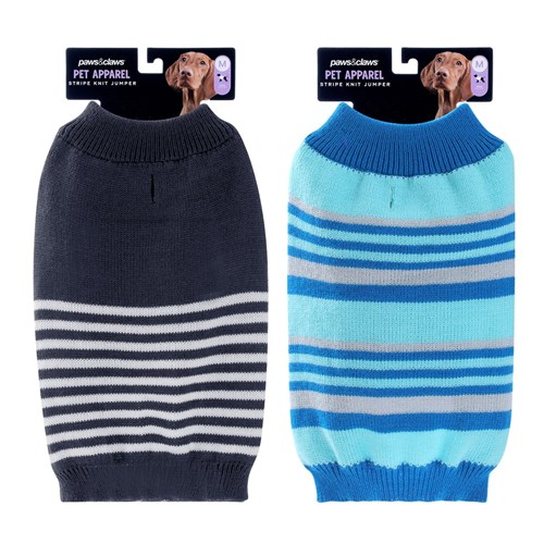 BASIC STRIPE PET KNIT JUMPER