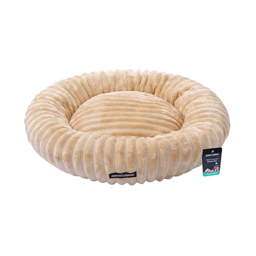 RIBBED CHINCHILLA ROUND BED