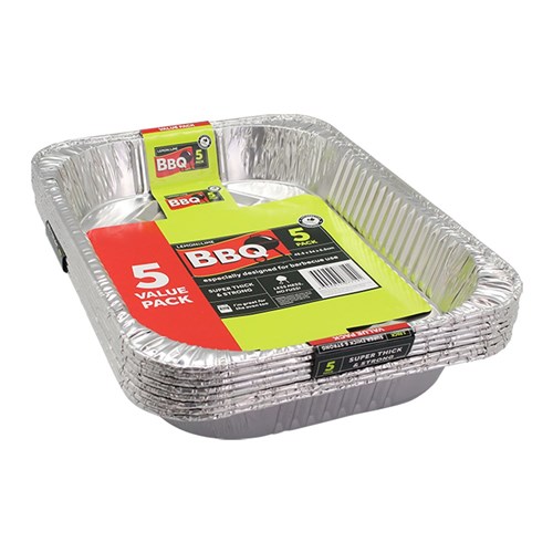 FOIL TRAY LARGE VALUE 5PK