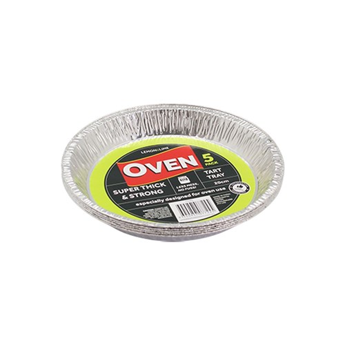 FOIL TART TRAY 5PK 20CM