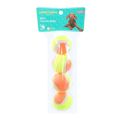 MINI TENNIS BALL 4PK 4.5CM