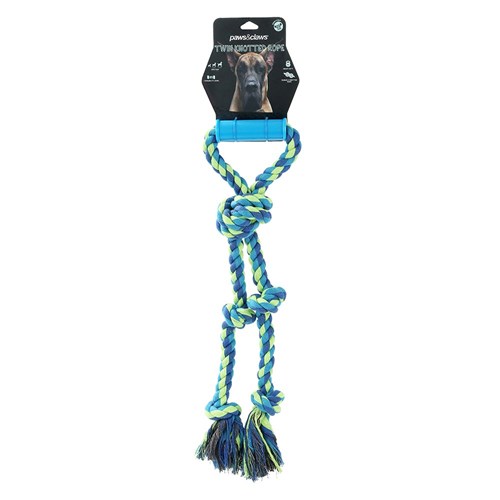 TWIN KNOTTED ROPE TUGGER TOY