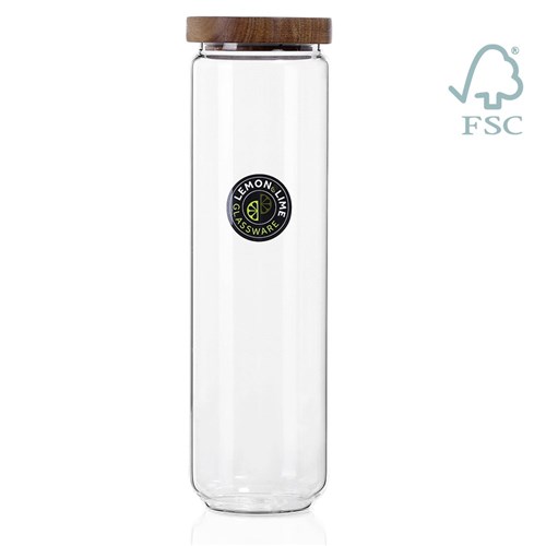 WOODEND GLASS CANISTER 1.65L