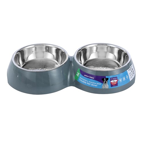 MELAMINE DOUBLE PET BOWL