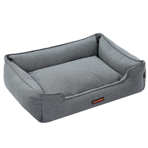 PIA WALLED PET BED LGE GREY