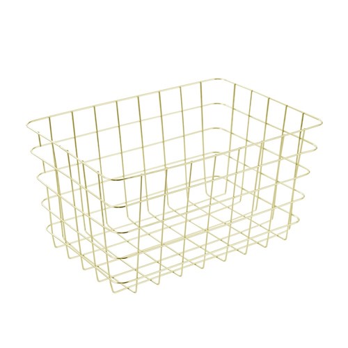 WIRE GOLD STORAGE BASKET LGE