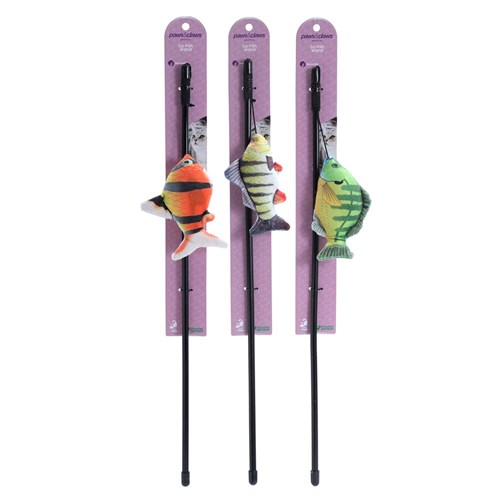 FISH PLUSH CAT DANGLER