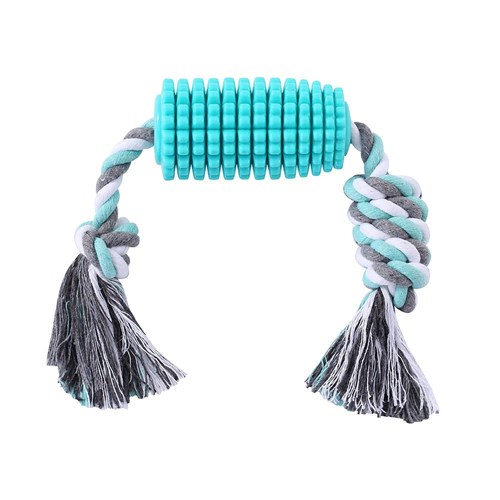 CORN COB TPR + ROPE DENTAL TOY