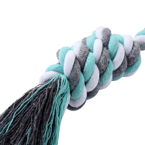 CORN COB TPR + ROPE DENTAL TOY