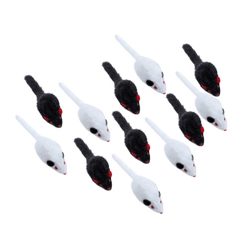 PLUSH MICE 12PK CAT TOY