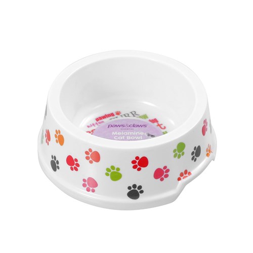 PRINTED MELAMINE CAT BOWL