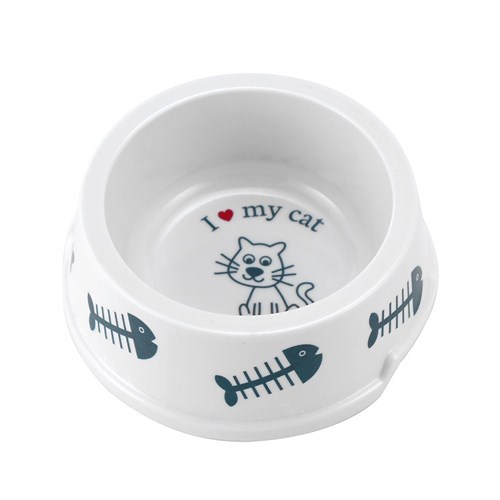 PRINTED MELAMINE CAT BOWL