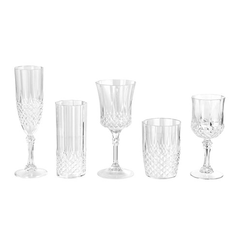 CRYSTAL DECO CHAMPAGNE GLASS