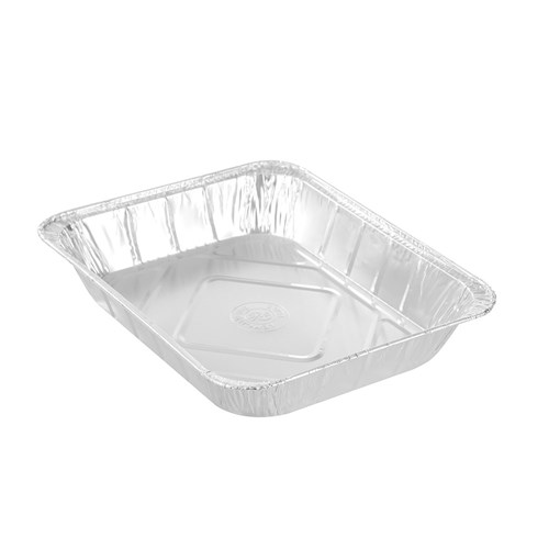 FOIL TRAY W/ PLASTIC LID 3PK