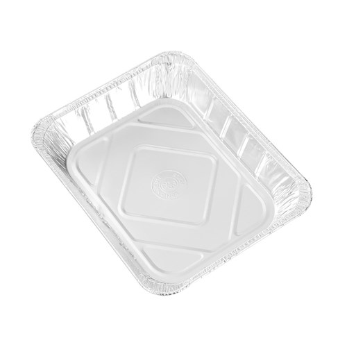 FOIL TRAY W/ PLASTIC LID 3PK