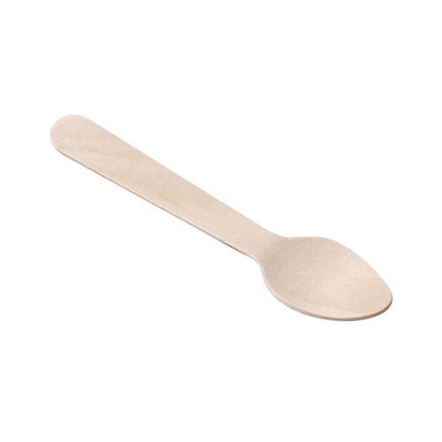ECO WOODEN TEA SPOONS 11CM