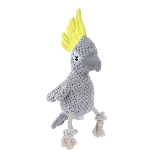 COCKATOO PLUSH TOY GREY