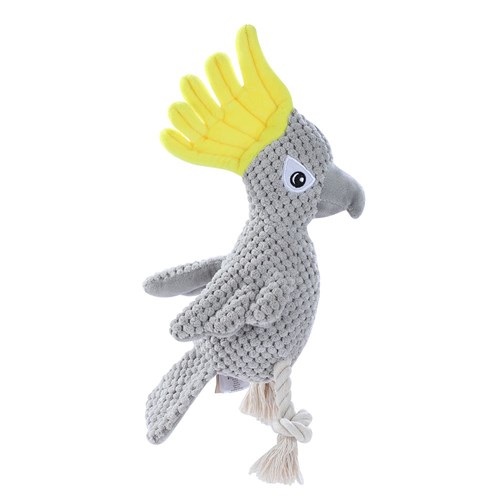 COCKATOO PLUSH TOY GREY