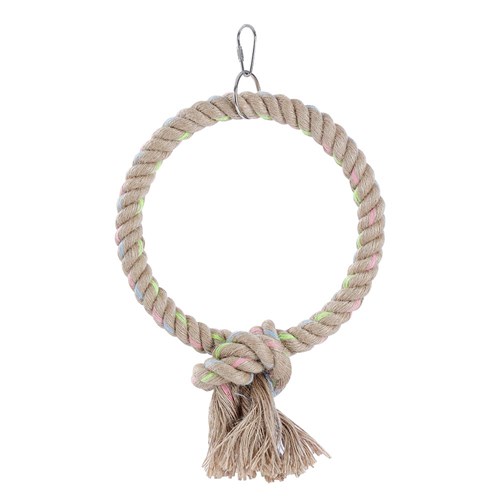 PARROT JUTE RING TOY