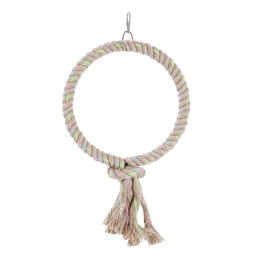 PARROT JUTE RING TOY