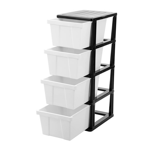 MEGA 4 DRAWER PLASTIC CABINET