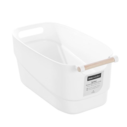 SORTEA BASKET WOOD HANDLE10.5L